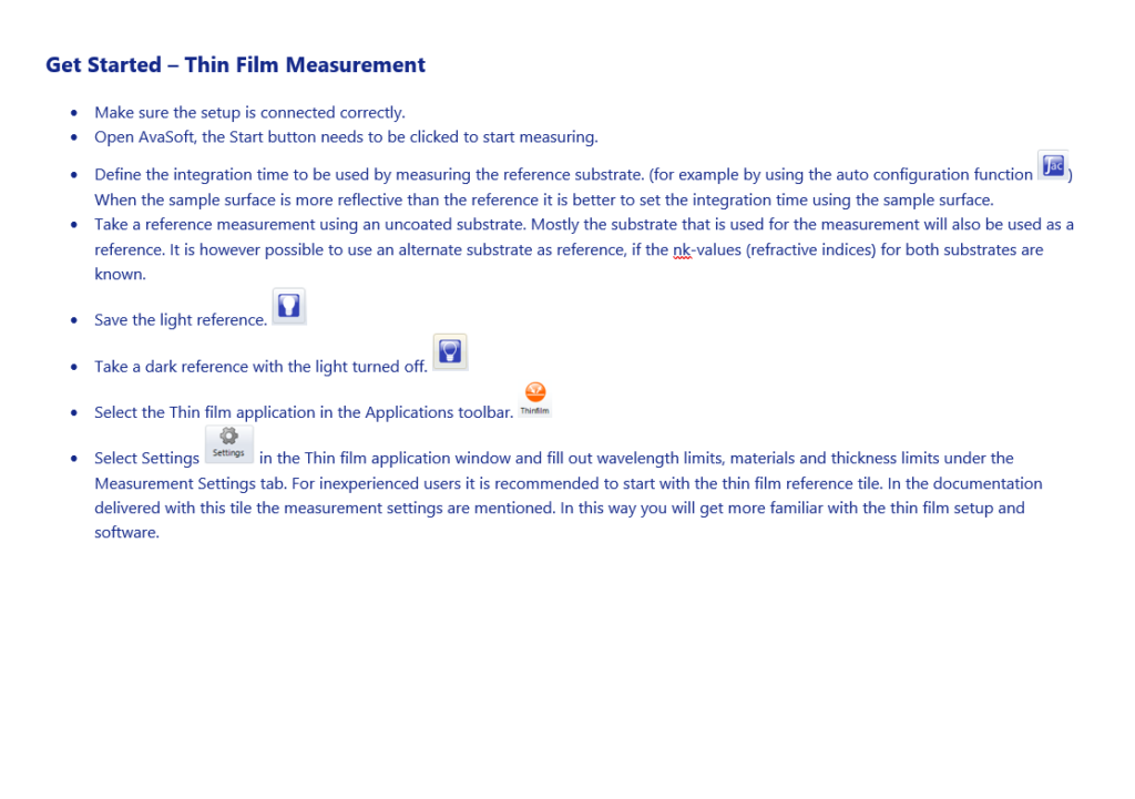 Get Started Thin Film Measurement - Avantes Spectroscopy